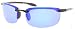 Fiore Maui Life TR90 Polarized and Non-Polarized Partial Flex Frame Semi Rimless Sunglasses (Polarized Black, Polarized Blue Revo)