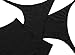 zeraca Women's Surplice Neckline High Waisted Halter One Piece Swimsuit Bathing Suit (Black, S6)