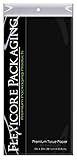Flexicore Packaging Black Gift Wrap Tissue Paper Size: 15 Inch X 20 Inch | Count: 100 Sheets | Color: Black