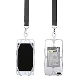 Gear Beast Glitter Universal Cell Phone Lanyard Compatible with iPhone, Galaxy & Most Smartphones Includes Web Phone Case Holder with Card Pocket, Soft Neck Strap with Breakaway Safety Clasp