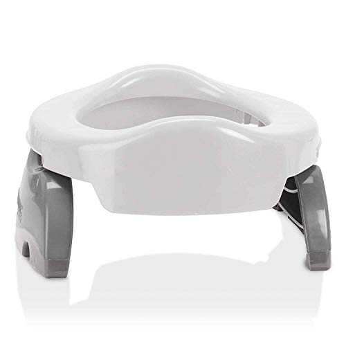 Kalencom 2 in 1 Potette Plus Portable Potty Training + Travel Toilet Seat with 30 Potty Liners Bundle (White)