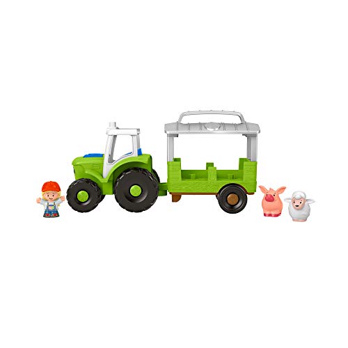 Fisher-Price GTM07 - Little People Traktor zum Schieben, musikalischer Traktor für Kleinkinder und Vorschulkinder – Bild 6