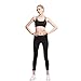 Women's Sexy Strappys Wirefree Yoga Sports Bra Black S