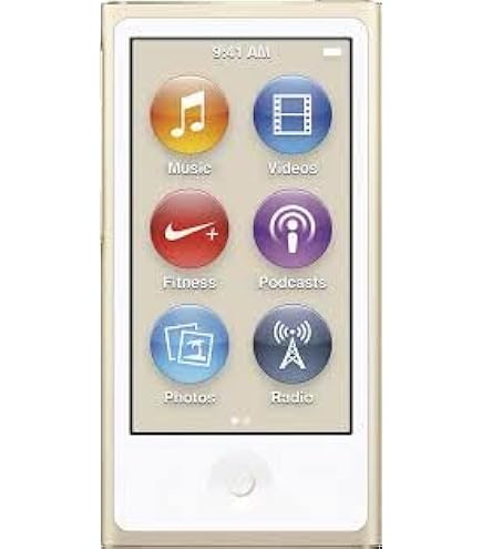 Leitor de música iPod Nano 7ª geração 16gb prata embalado em caixa
