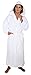 Arus Men's Hood'n Full Ankle Length Hooded Turkish Cotton Bathrobe White XX-Large