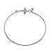 NOUMANDA Easy Open Gold Silver and Rose Gold Airplane Hook Bangle Cuff Jewelry (silver)