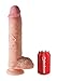 Pipedream King Cock Plus Dual Density Cock Dildo with Balls, Flesh, 10