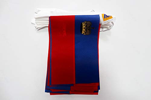 Liechtenstein Bunting of 20 Flags 45 x 30 cm