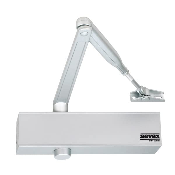 Sevax ESV7183 Door Closer with Compass Arm F2 to 5 Silver