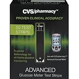 Cvs/pharmacy Advance Glucose Meter Test Strips ~50 Test Strips (Pack of 1)