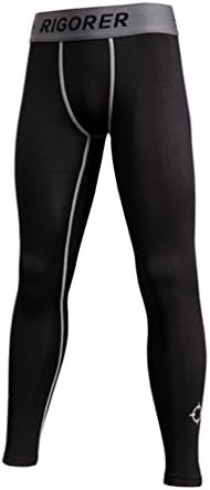 Rigorer Kid Boys Girls Fitted Leggings Tights Compression Baselayer Skinny Pants