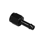 Earl's Performance 750156ERL Vapor Guard Straight AN Hose End Fitting Size: -6AN Female Hose End Size: 5/16 in. Barb Anodized Black Aluminum Vapor Guard Straight AN Hose End