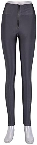 Alionz European Style Fashion Fluorescent Candy Color Leggings L Grey