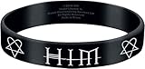 Him Rubber Gummy Wristband - Logo & Heart-a-gram