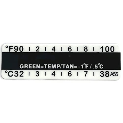 One Step Urine Temperature Test Strips, 25 x Stick on Adhesive