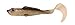 Berkley PowerBait Power Minnow Grub,Black Shad, 3