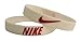 Nike NK2 Baller Band Silicone Rubber Basketball Baseball Football Running Wristband Bracelet (White/Red)