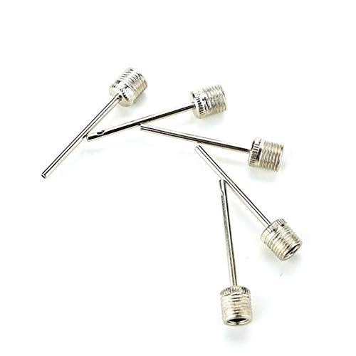 BeesClover New 10Pcs Sports Ball Inflating Pump Needle Inflatable Air Valve Adaptor Stainless Steel Pump Pin for Football Basketball Soccer Show One Size - Thumbnail 4