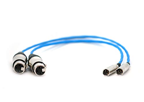 KONDOR BLUE 14" Mini XLR Male to XLR Female Audio Cable BLACKMAGIC BMPCC4K Camera Video Assist 4K Sharp 8K. 3 Pin XLR Adapter Microphones Mixers. (2 Pack) - Thumbnail 3