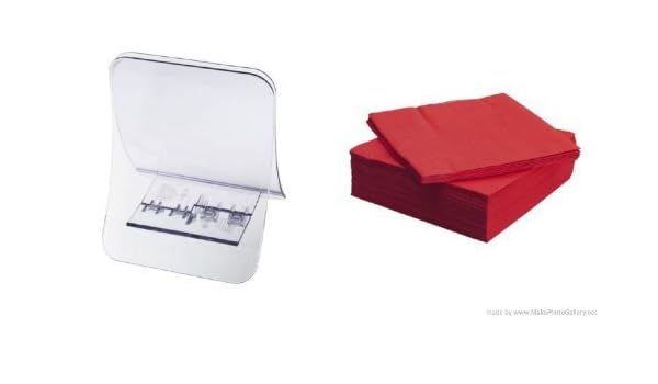 Ikea S Fantastisk Napkin Holder For 50 Napkins Clear And Paper