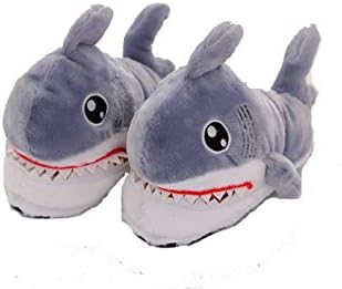 Candora Shark Slippers Thick Winter Warm Cute Shark Head Home Cotton Slippers Men and Women Bedroom