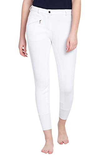 TuffRider Ladies Ribb Lowrise Full Seat Breeches | Color - White | Size - 24