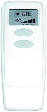 Litex RCI-104 Universal Remote Control with Display Screen, Three Speeds and Full Range Dimmer by Ellington