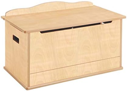 Guidecraft Expressions Toy Box -Trunk & Chest Kids Storage Furniture, Natural