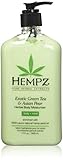 Hempz Exotic Herbal Body Moisturizer, Green Tea and Asian Pear, 17 Fluid Ounce