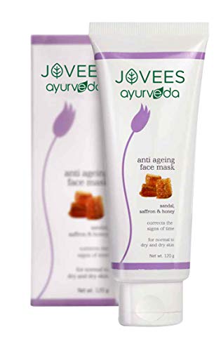 Jovees Ayurveda Sandal, Saffron & Honey Anti Ageing Face Mask - 120 Gms
