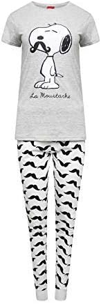 Snoopy Peanuts Ladies Short Sleeve Long Pyjama Set