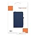 kwmobile Elegant synthetic leather case for Asus Padfone Mini in dark blue with convenient STAND FEATURE