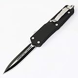 OTF Safety Knife Double Action Dual Edge Black