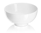 DOWAN 12OZ Porcelain Bowls - 8 Packs, White