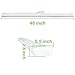 4FT LED Commercial Ceiling Wraparound Shop Light Fixture 40W 4000lm Low Profile Linear Flushmount Office Garage Home [2 lamp 32W Fluorescent Equivalent] 5000K Daylight ETL Listed 4 Pack