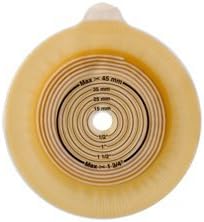 Coloplast Assura Two-Piece Pre-Cut Convex Light Extra-Extended Wear Skin Barrier with Flange and Belt Tabs 7/8" Stoma Opening, 1-9/16" Flange, Round, Transparent Adhesive (Box of 5 Each)