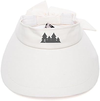 Women's UPF 50+ UV Protection Sun Visor Embroidered Happy Hour Trail Run Summer Beach Hat Sports Cap (White)