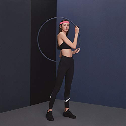 Workout Headbands for Women, XiXov 3 Pack Stay Put Sweatbands for Women, Head Bands Women Hair, Non-Slip Elastic Sweat Band Head Bands for Sports, Yoga, Fitness, Athletic, Bike (Black + Pink + Purple)