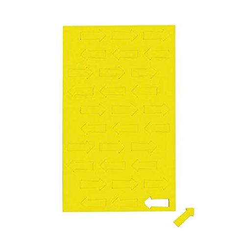 MAUL Magnetic Symbols Arrow Pack of 30, Small Magnets for Planners, Calendars and Whiteboards, Magnet 1 x 2 cm for Office, Kitchen and Workshop, Versatile and Flexible, Yellow