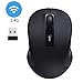 cimetech Wireless Mouse for Laptop, 2.4G High Precision 1600 DPI Cordless Optical Wireless Mouse Mice with USB Nano Receiver Mini Portable Computer Copact (Black)