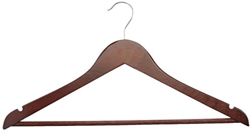 1 AmazonBasics+Solid+Wood+Hangers+Cherry