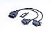 Arteckin Universal 16pin Male to Female Adapter OBD 2 Splitter Y Cable with Underdash Bracket for GPS Tracking Device