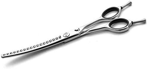 トリミングハサミ カーブ 6 5インチ 上向き 440ｃ炭素鋼 両用型 トリマー 毛量調整 顔 足 お尻周り