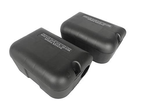 2 Pack - Mouse/Rat Bait Station Box - Vermin Rodent Pest Control