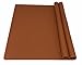 EPHome 2Pack Extra Large Multipurpose Silicone Nonstick Pastry Mat, Heat Resistant Nonskid Table Mat, Countertop Mat 23.6''x15.75'' (Chocolate)