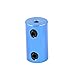 uxcell - a15102700ux1228 3mm to 6mm Bore Rigid Coupling Set Screw L25XD14 Aluminum Alloy,Shaft Coupler Connector,Motor Accessories,Blue