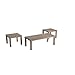 Walker Edison Furniture 3-Pack Wood Coffee Table Set, Driftwood