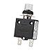 Clyxgs Thermal Circuit Breaker, 20 Amp Push Button Manual Reset Circuit Breaker 32V DC 125/250VAC 50/60Hz with Quick Connect Terminals and Waterproof Button Transparent Cap 2Pack