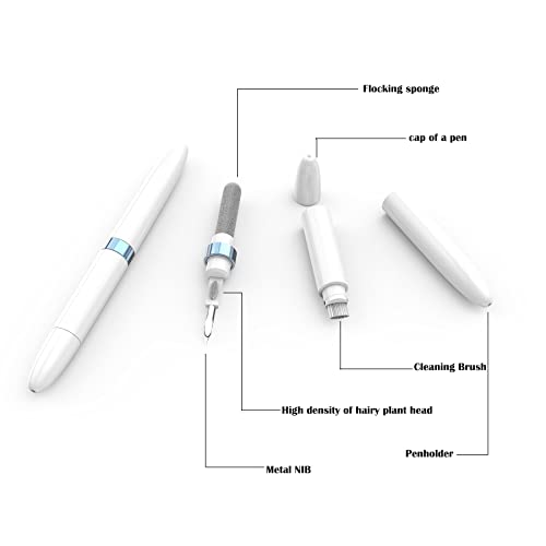 Earbud Cleaning Pen，Headphone Cleaning Pen for Multi-Function Cleaner Kit Soft Brush for Bluetooth Headphone Cleaning Pen Set Tool for Lego Huawei Samsung Mi Earbuds