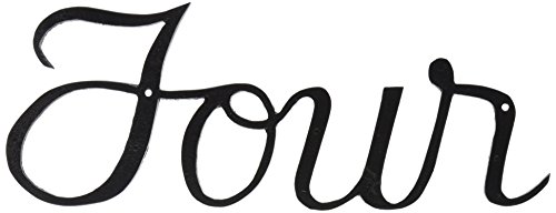 Montague Metal Products Large Script House Number, Four - Thumbnail 2